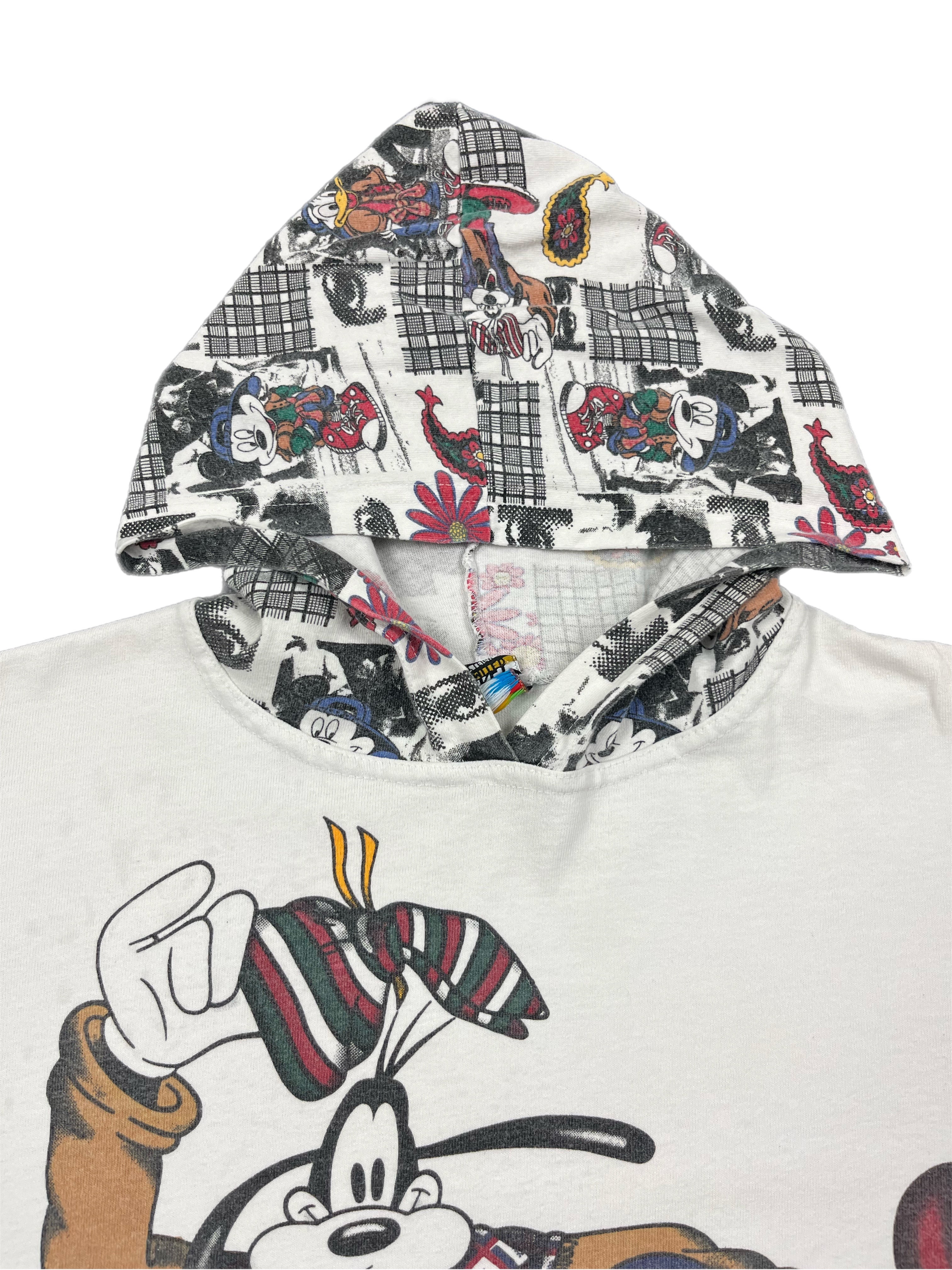 Vintage 90s Mick & Friends long Sleeve Hooded Shirt -M