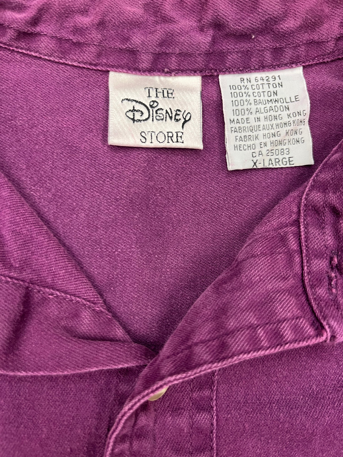 90s Dopey Embroidered Button Up - XL