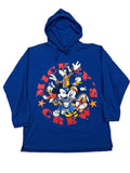 90s Mickey Sailing Crew Long Sleeve Hooded shirt - M