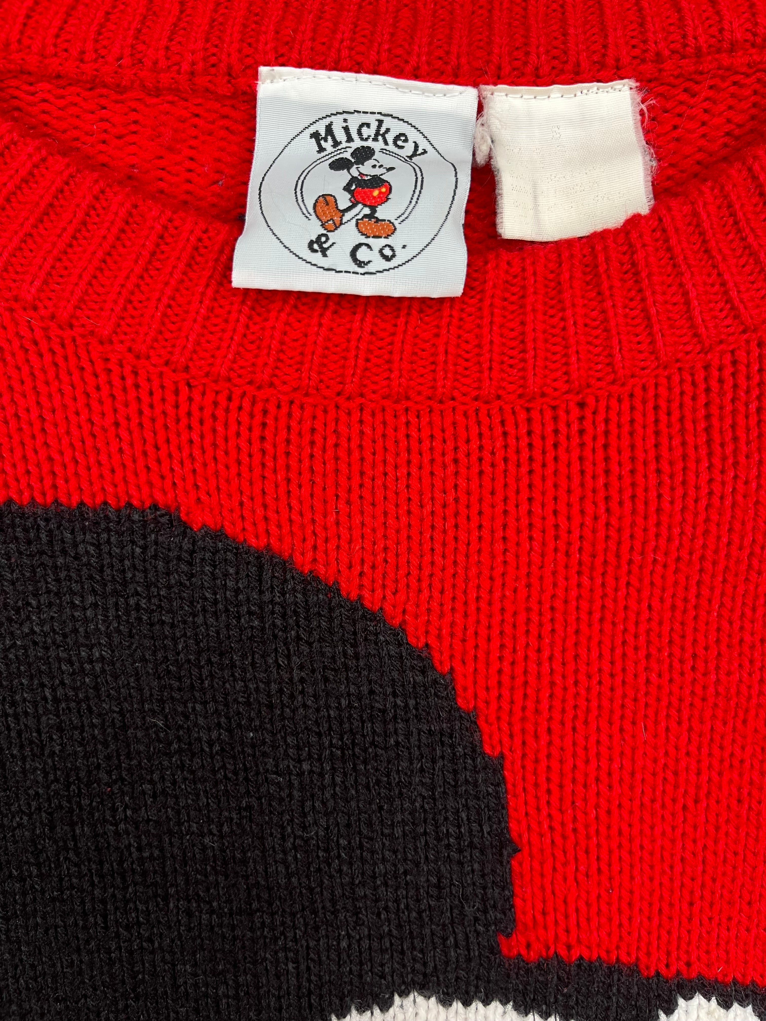 90s Mickey Knit Sweater - S