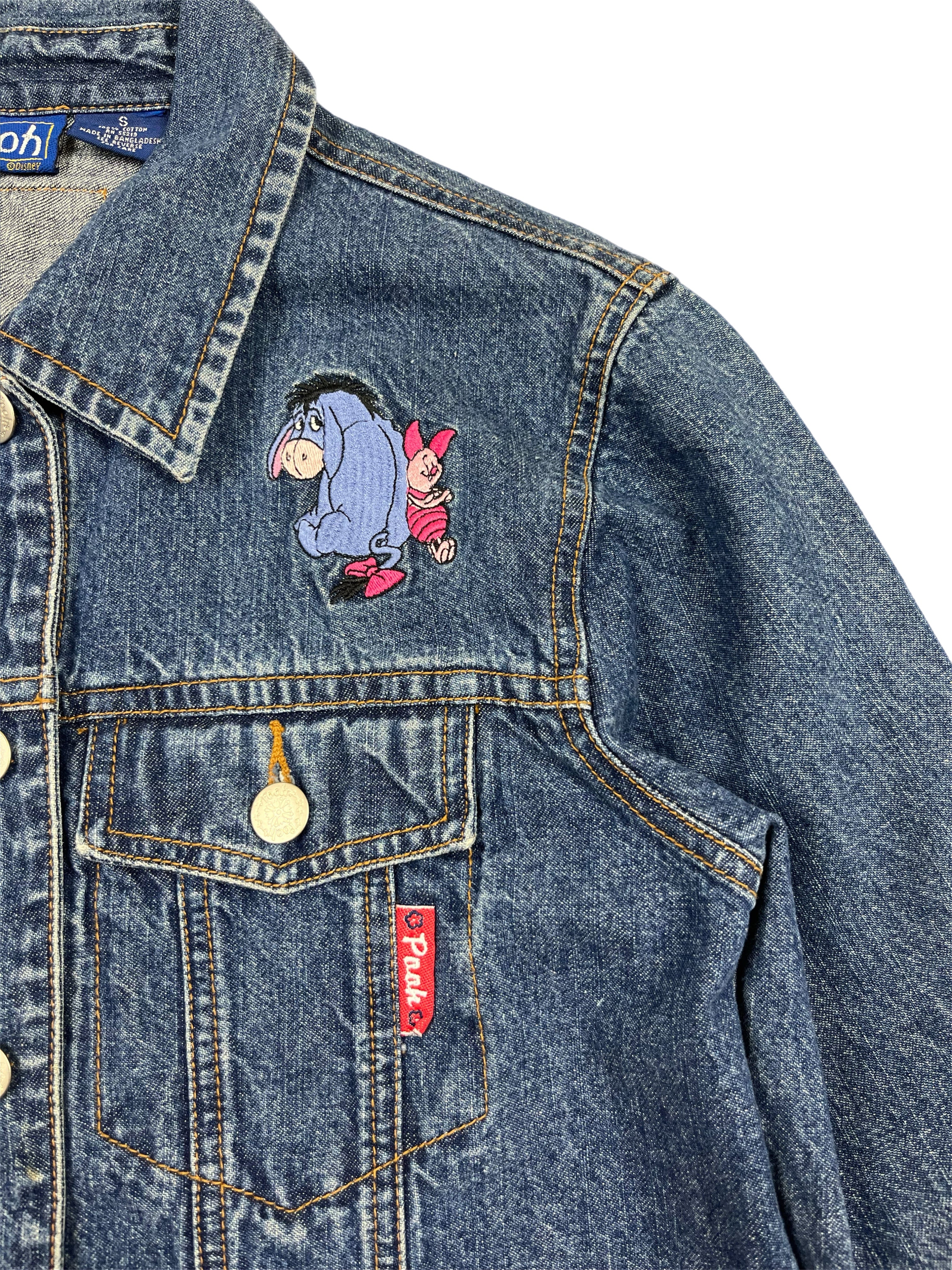 Vintage 90s Eeyore Denim Jacket -S