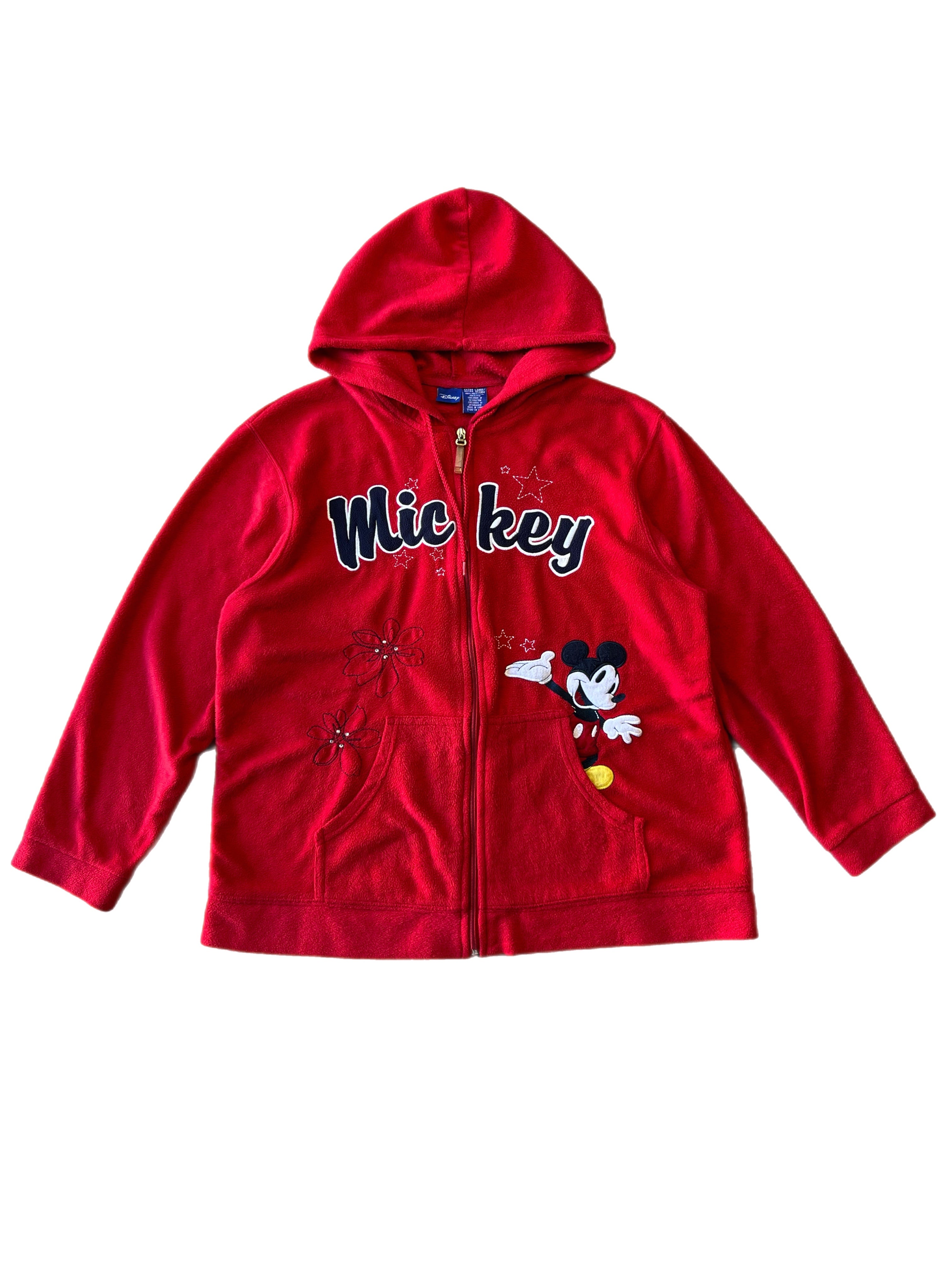 Vintage 00s Mickey Full Zip Hoodie- Women’s XL