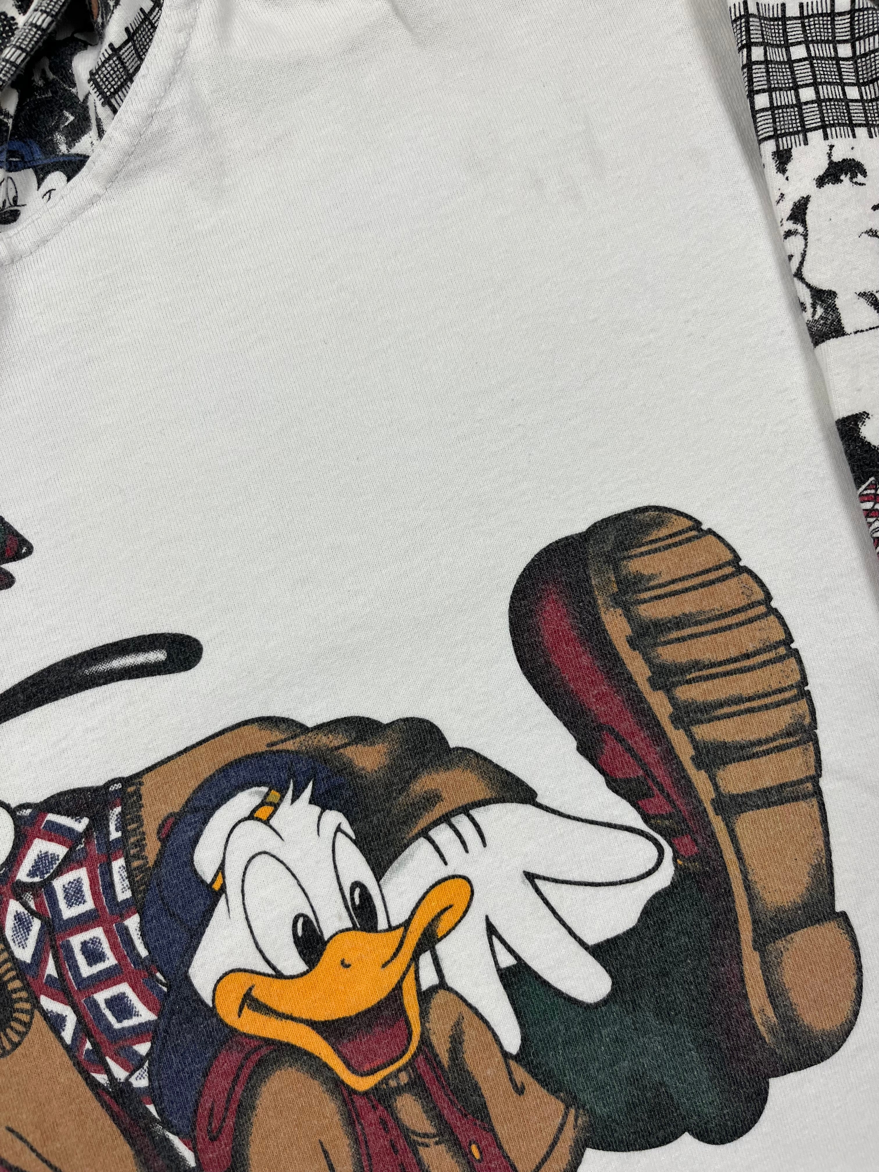 Vintage 90s Mick & Friends long Sleeve Hooded Shirt -M