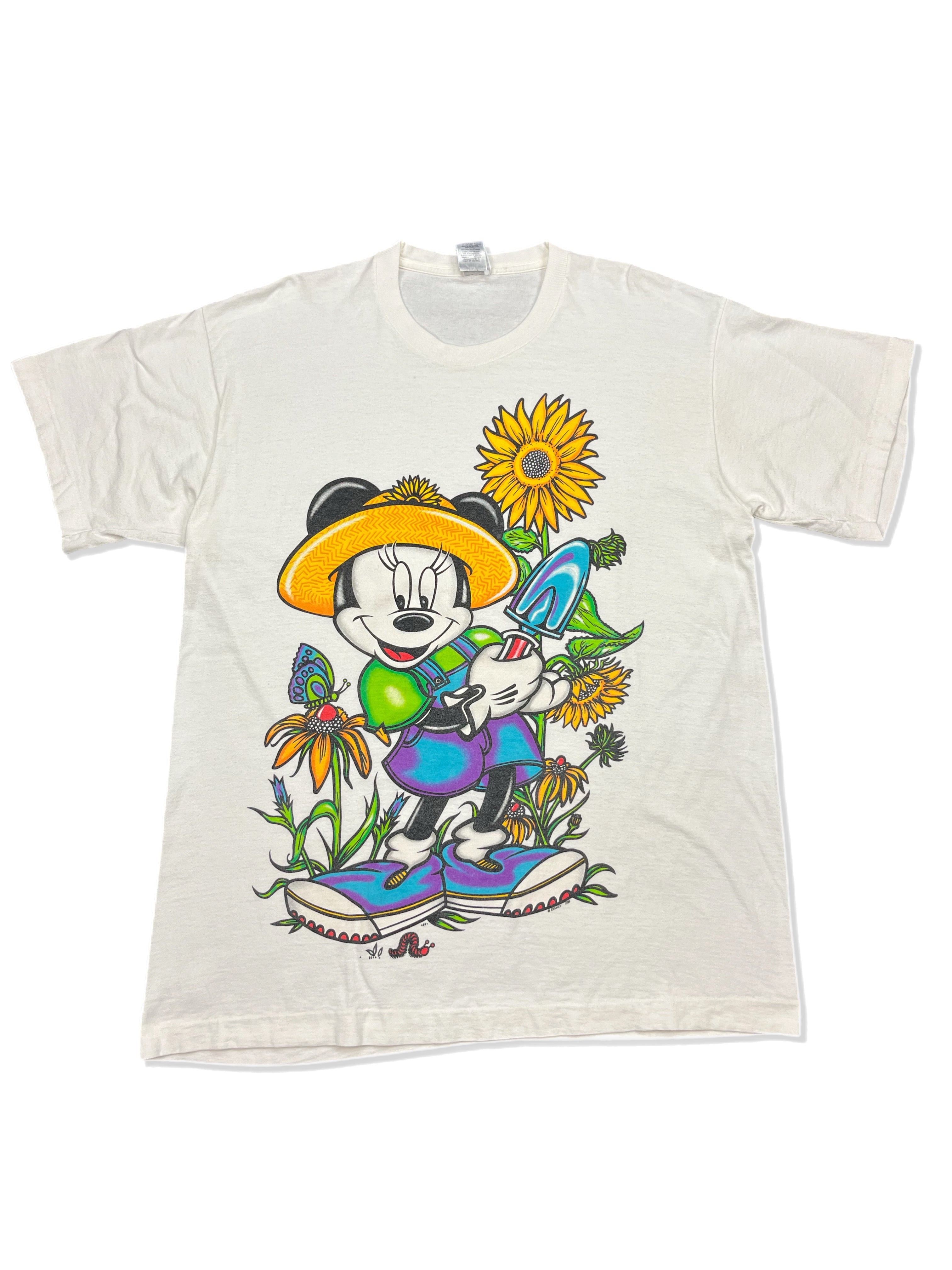 90s Minnie Mouse Gardening Shirt - OSFA