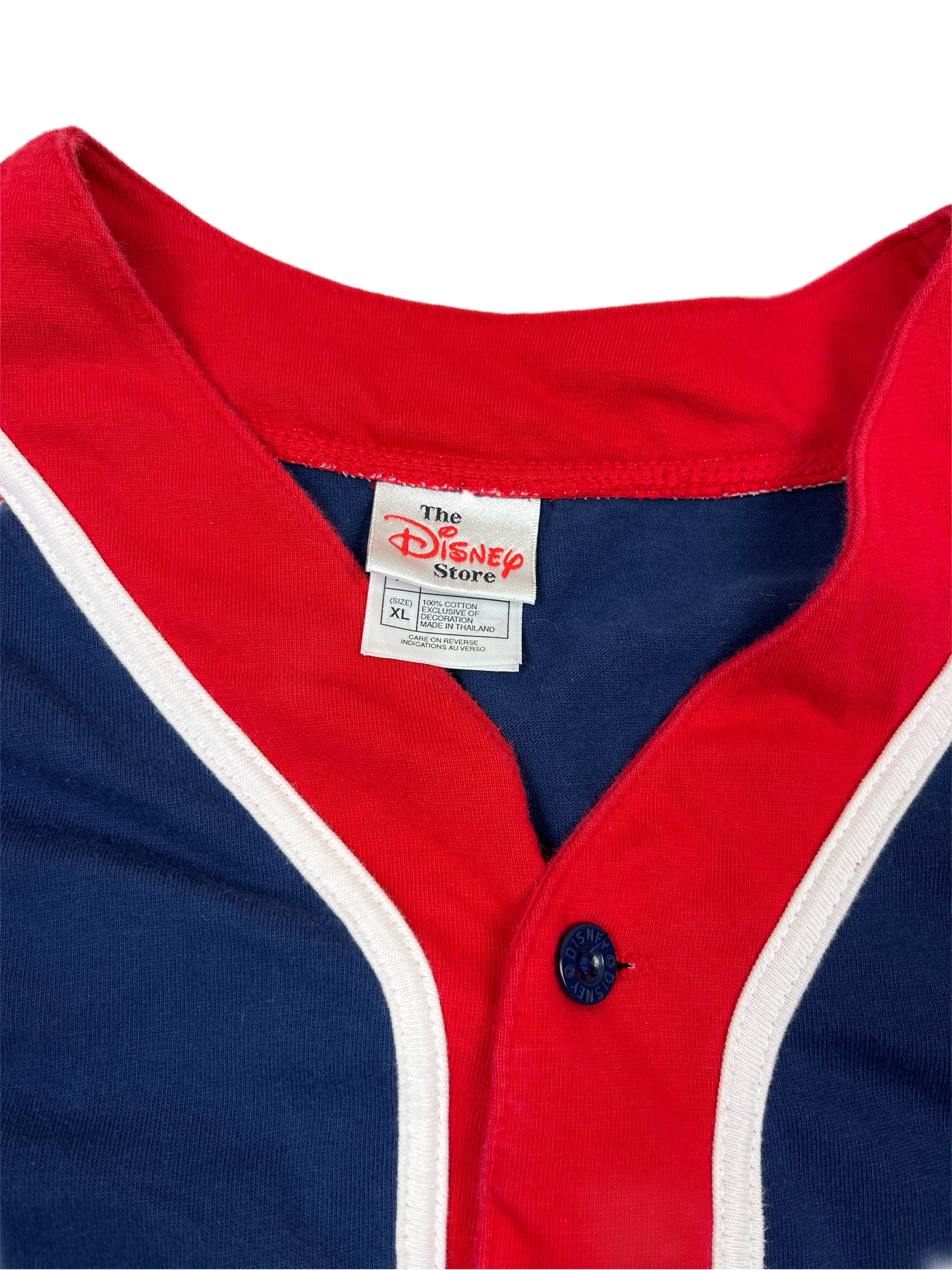 Vintage Mickey Baseball Button Up Shirt -XL