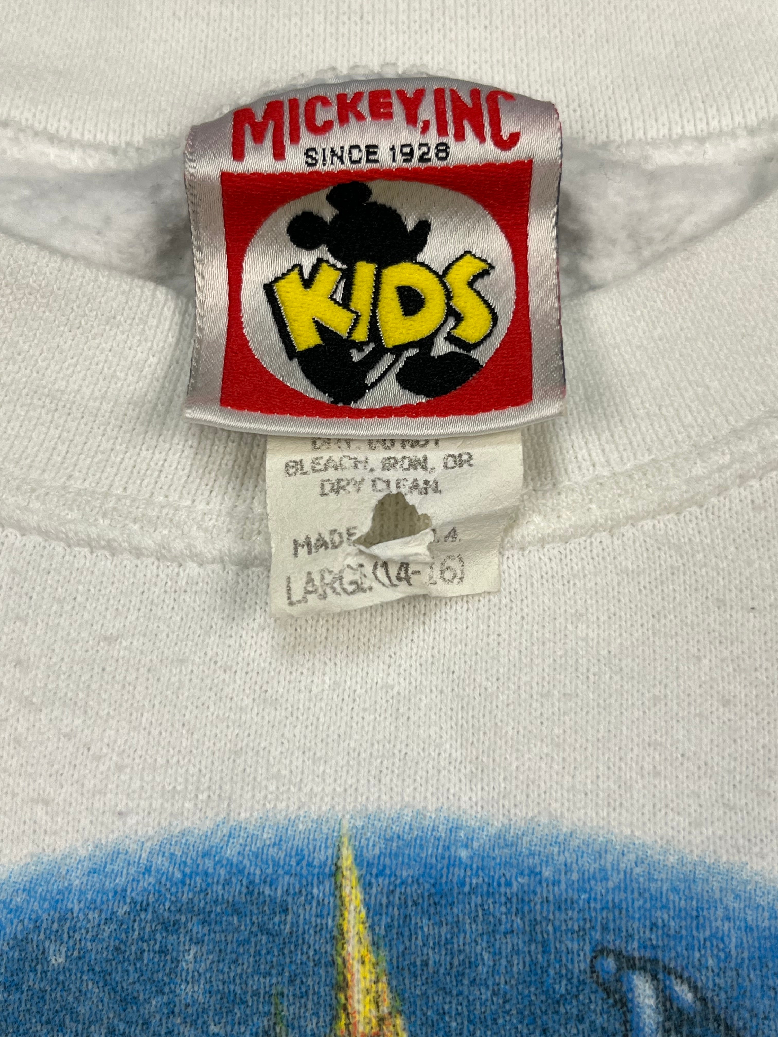 Vintage 90s WDW 25th Anniversary Sweater - Kids L
