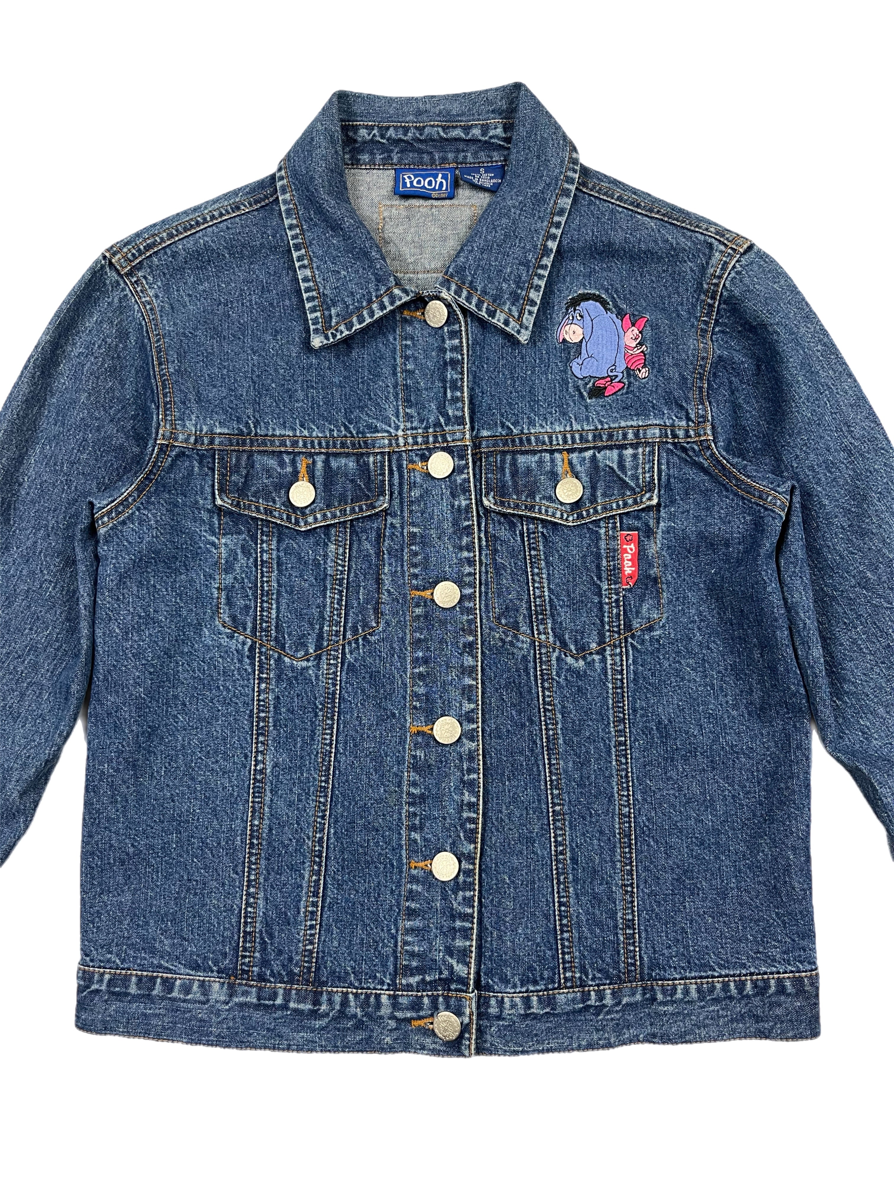 Vintage 90s Eeyore Denim Jacket -S