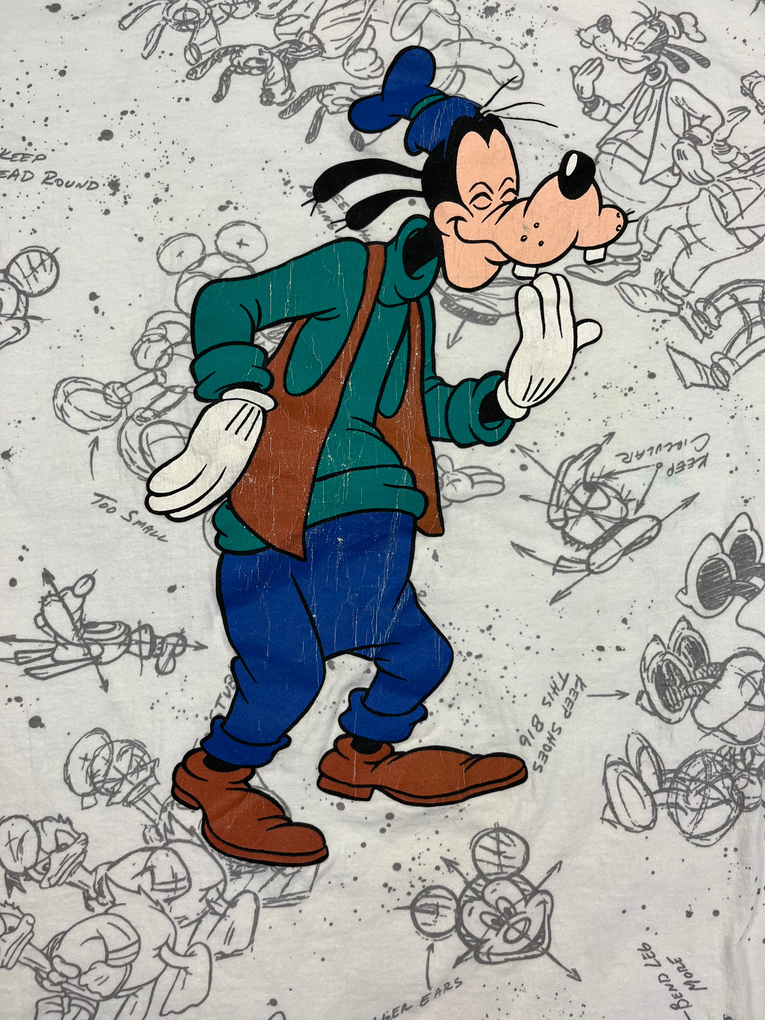 Vintage 90s Goofy AOP - L