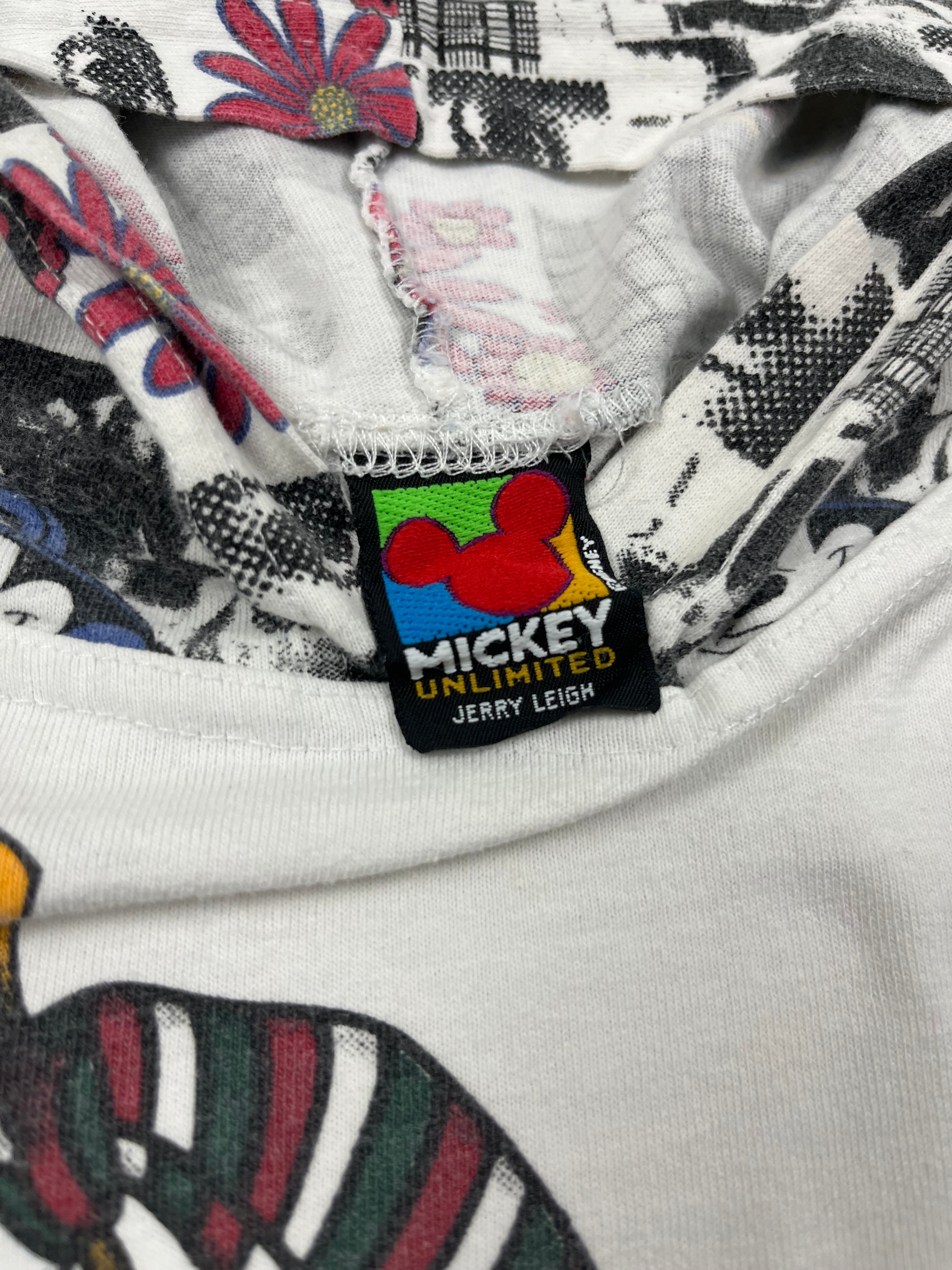 Vintage 90s Mick & Friends long Sleeve Hooded Shirt -M