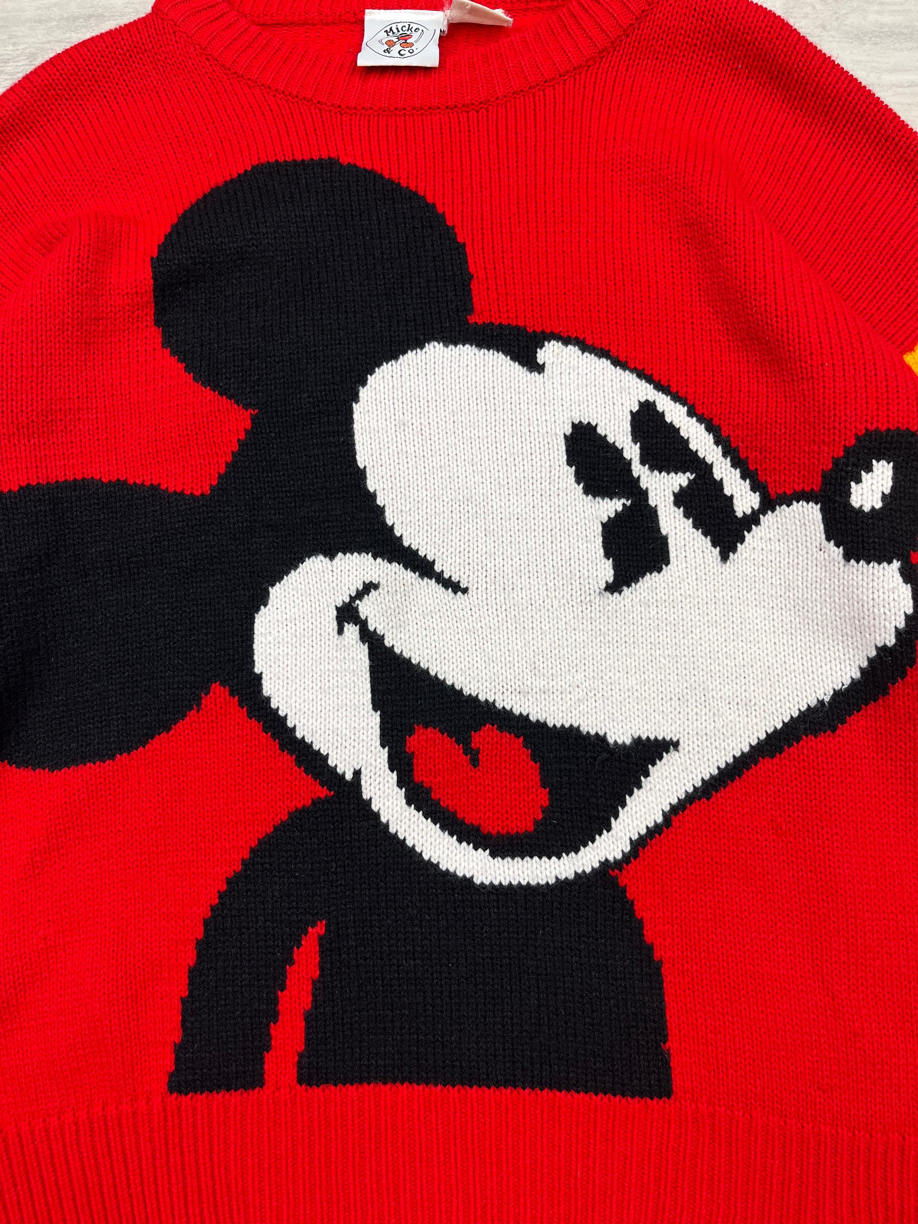 90s Mickey Knit Sweater - S