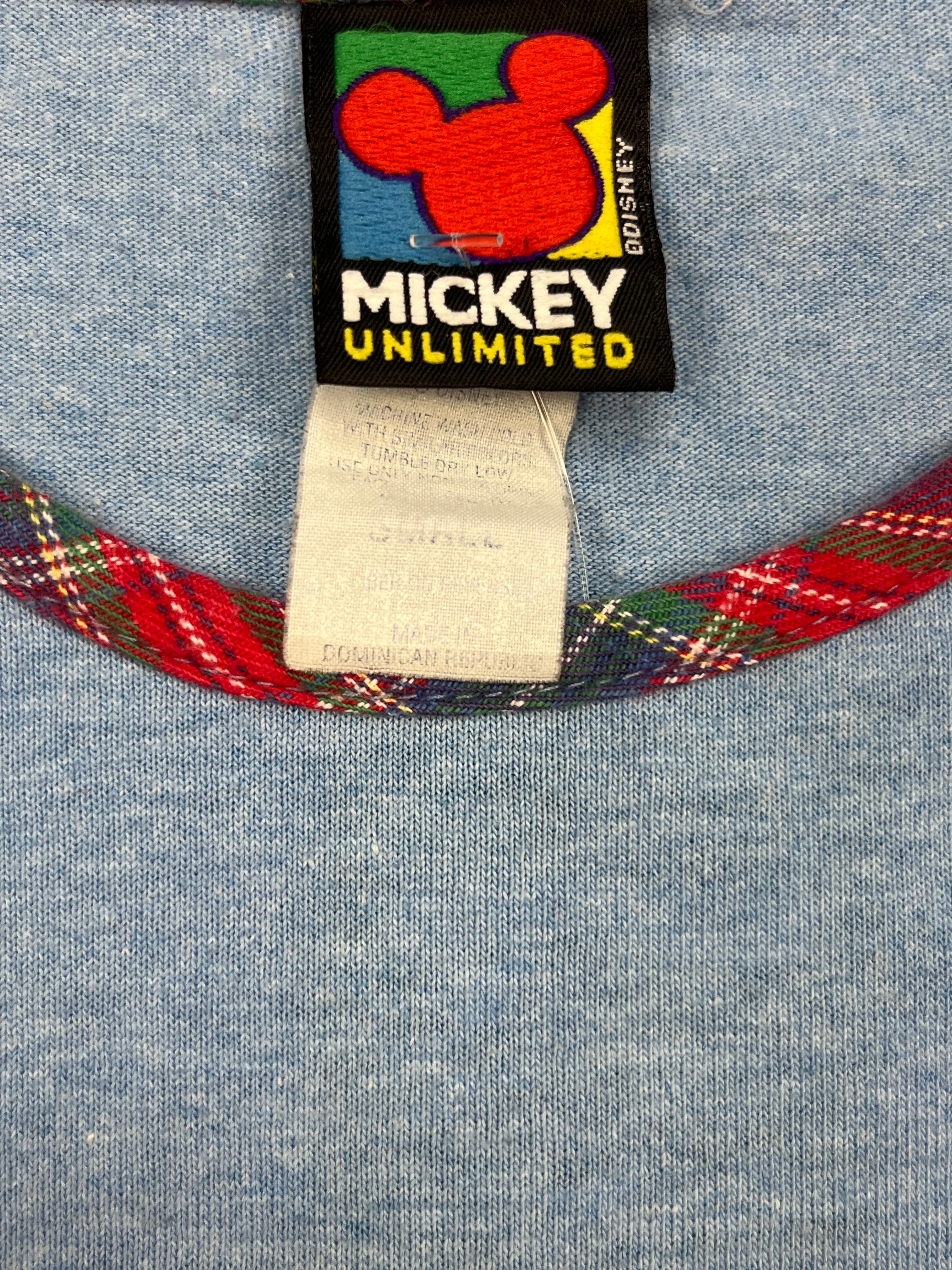 90s SleepingMickey Mouse Shirt - S