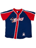 Vintage Mickey Baseball Button Up Shirt -XL