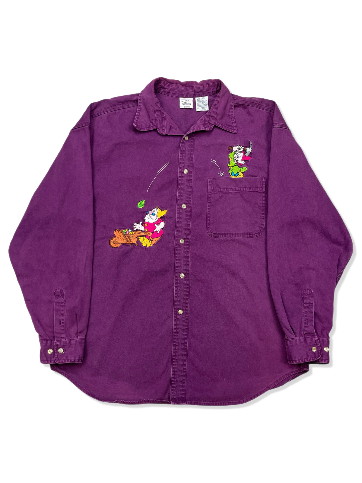 90s Dopey Embroidered Button Up - XL